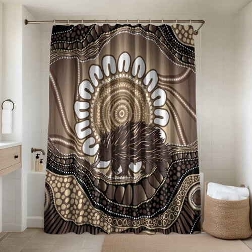 Indigenous Echidna Australia Bathroom Set Australian Aboriginal Art Proud