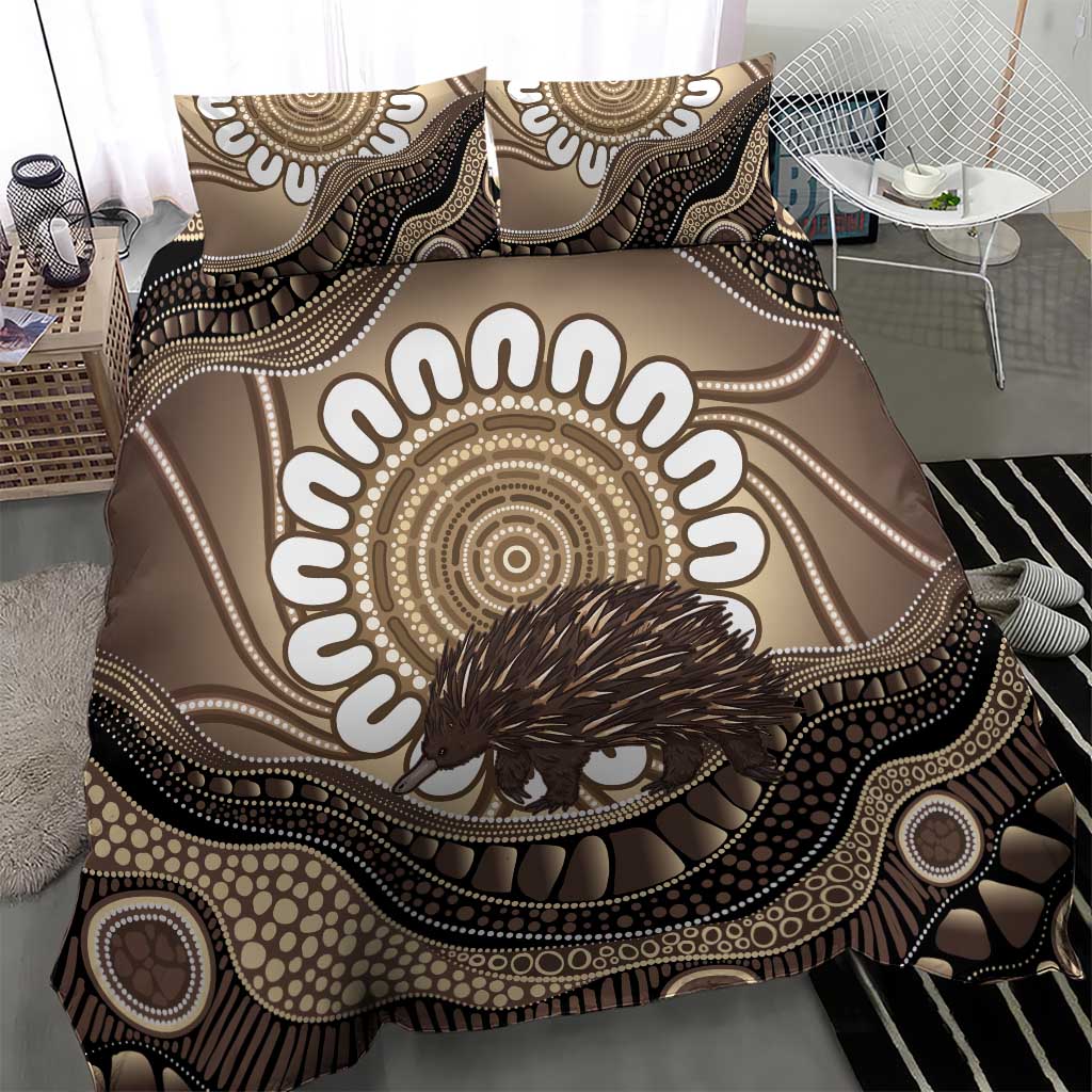 Indigenous Echidna Australia Bedding Set Australian Aboriginal Art Proud