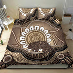 Indigenous Echidna Australia Bedding Set Australian Aboriginal Art Proud
