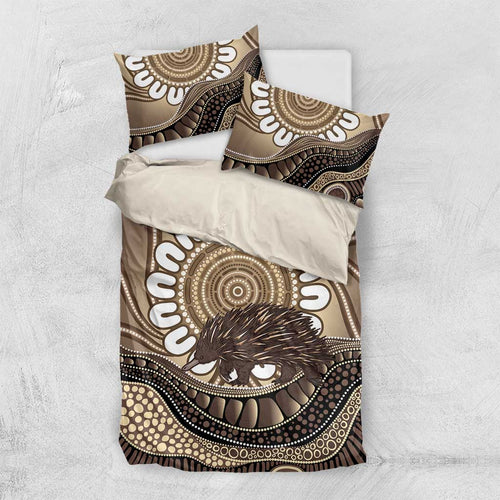 Indigenous Echidna Australia Bedding Set Australian Aboriginal Art Proud