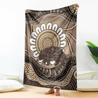 Indigenous Echidna Australia Blanket Australian Aboriginal Art Proud