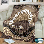 Indigenous Echidna Australia Blanket Australian Aboriginal Art Proud