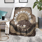 Indigenous Echidna Australia Blanket Australian Aboriginal Art Proud