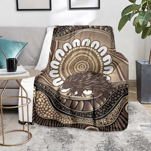 Indigenous Echidna Australia Blanket Australian Aboriginal Art Proud