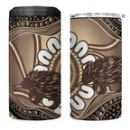 Indigenous Echidna Australia 4 in 1 Can Cooler Tumbler Australian Aboriginal Art Proud