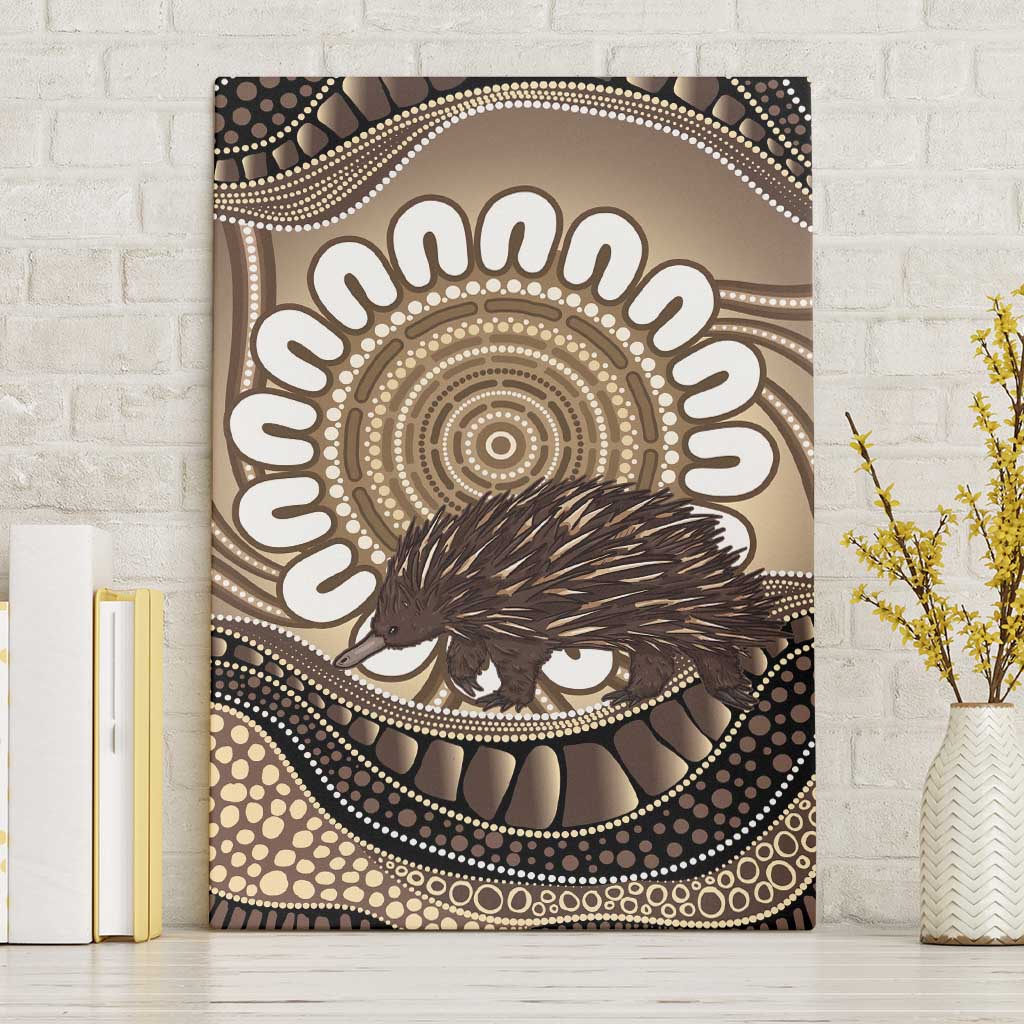 Indigenous Echidna Australia Canvas Wall Art Australian Aboriginal Art Proud