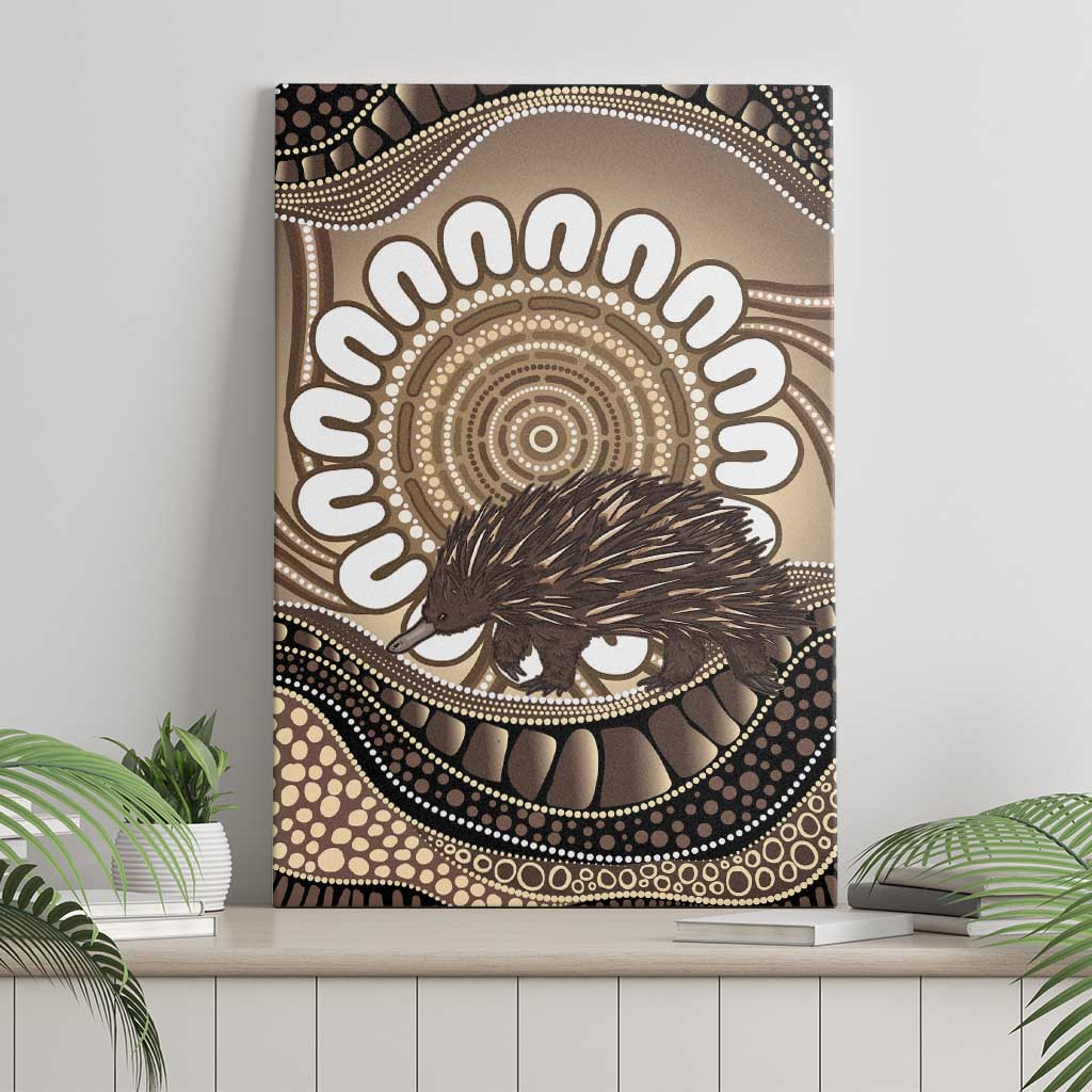 Indigenous Echidna Australia Canvas Wall Art Australian Aboriginal Art Proud