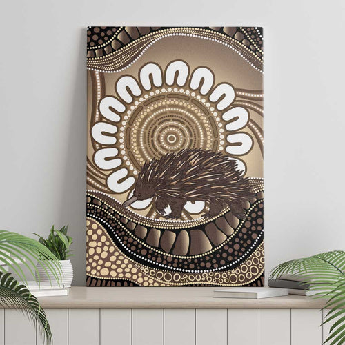 Indigenous Echidna Australia Canvas Wall Art Australian Aboriginal Art Proud
