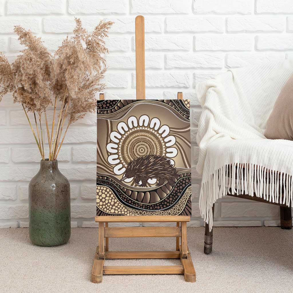 Indigenous Echidna Australia Canvas Wall Art Australian Aboriginal Art Proud