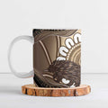 Indigenous Echidna Australia Ceramic Mug Australian Aboriginal Art Proud