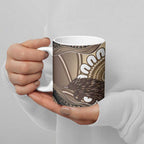 Indigenous Echidna Australia Ceramic Mug Australian Aboriginal Art Proud