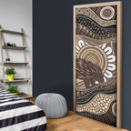 Indigenous Echidna Australia Door Cover Australian Aboriginal Art Proud