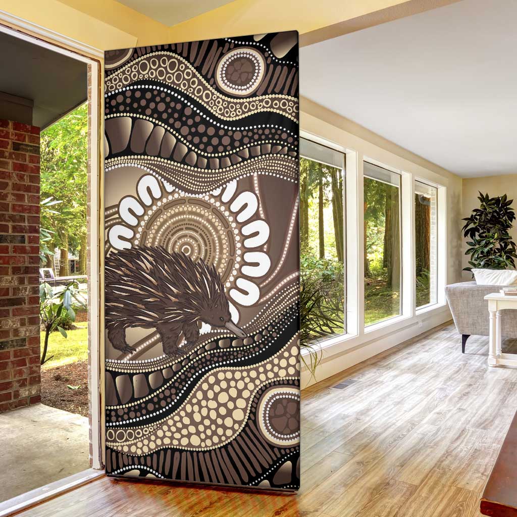 Indigenous Echidna Australia Door Cover Australian Aboriginal Art Proud