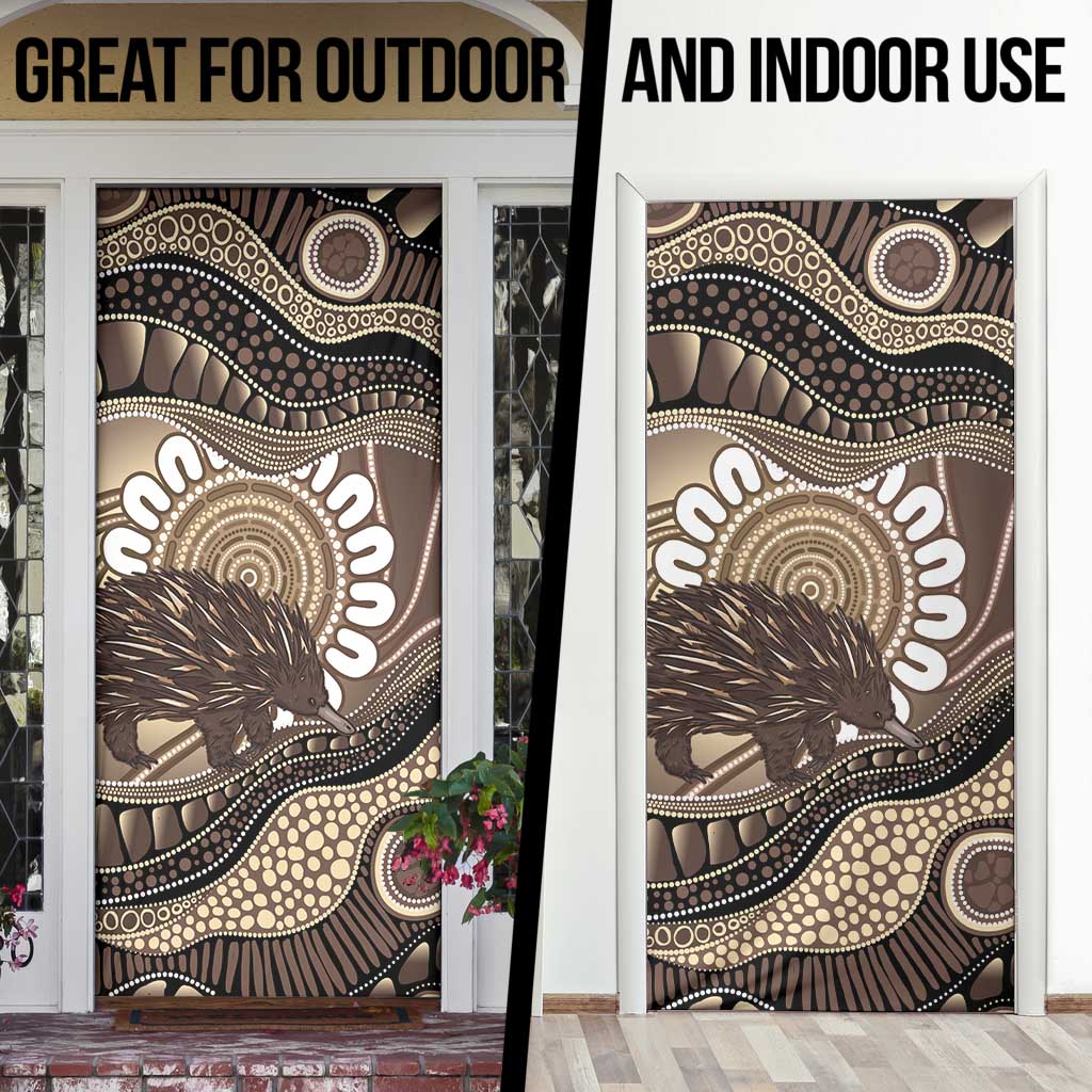 Indigenous Echidna Australia Door Cover Australian Aboriginal Art Proud