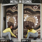 Indigenous Echidna Australia Door Cover Australian Aboriginal Art Proud