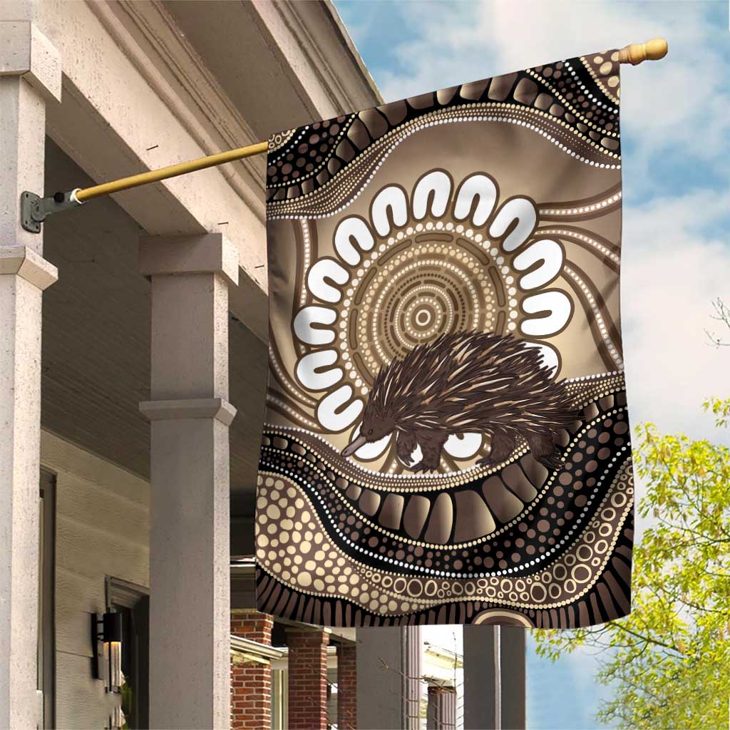 Indigenous Echidna Australia Garden Flag Australian Aboriginal Art Proud
