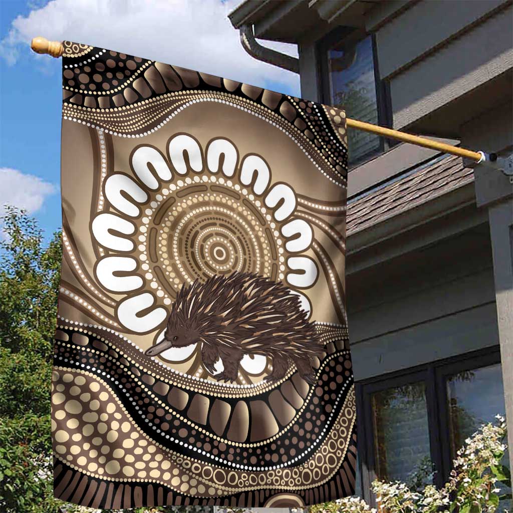Indigenous Echidna Australia Garden Flag Australian Aboriginal Art Proud