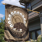 Indigenous Echidna Australia Garden Flag Australian Aboriginal Art Proud