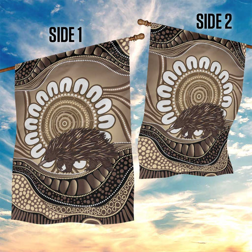 Indigenous Echidna Australia Garden Flag Australian Aboriginal Art Proud