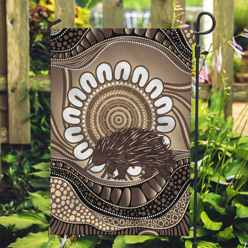 Indigenous Echidna Australia Garden Flag Australian Aboriginal Art Proud