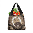 Indigenous Echidna Australia Grocery Bag Australian Aboriginal Art Proud