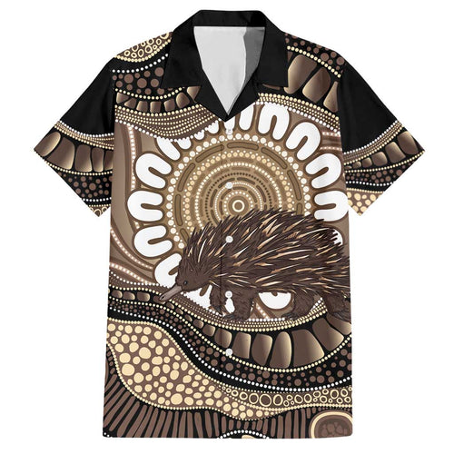 Indigenous Echidna Australia Hawaiian Shirt Australian Aboriginal Art Proud