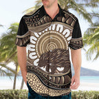 Indigenous Echidna Australia Hawaiian Shirt Australian Aboriginal Art Proud