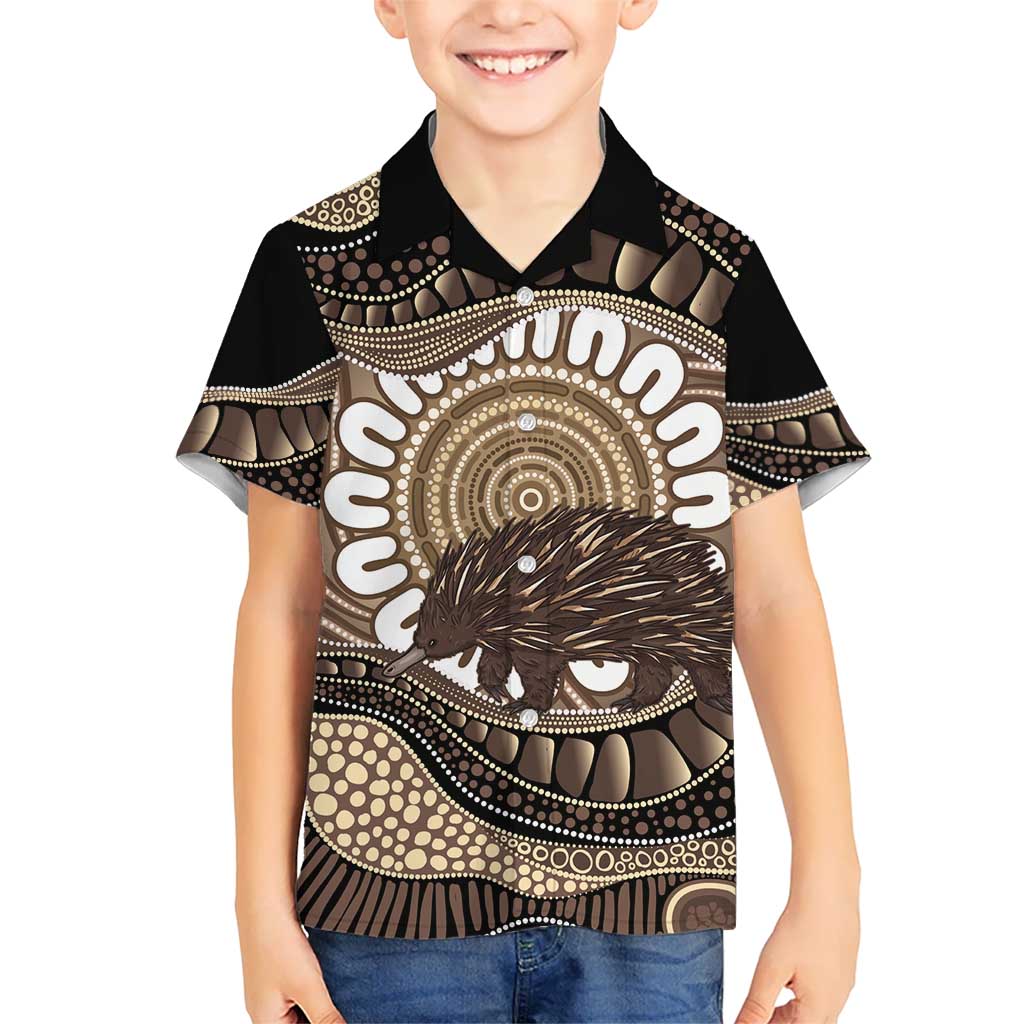 Indigenous Echidna Australia Hawaiian Shirt Australian Aboriginal Art Proud