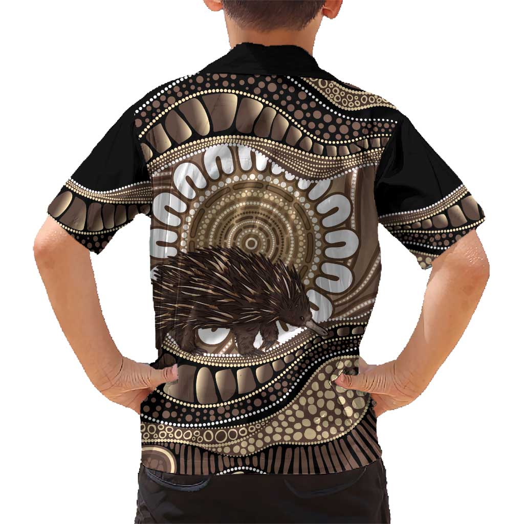 Indigenous Echidna Australia Hawaiian Shirt Australian Aboriginal Art Proud