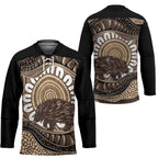 Indigenous Echidna Australia Hockey Jersey Australian Aboriginal Art Proud