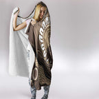 Indigenous Echidna Australia Hooded Blanket Australian Aboriginal Art Proud