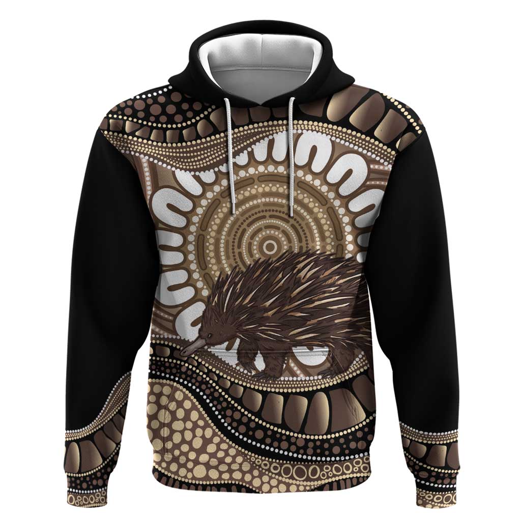 Indigenous Echidna Australia Hoodie Australian Aboriginal Art Proud