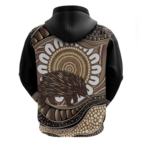 Indigenous Echidna Australia Hoodie Australian Aboriginal Art Proud