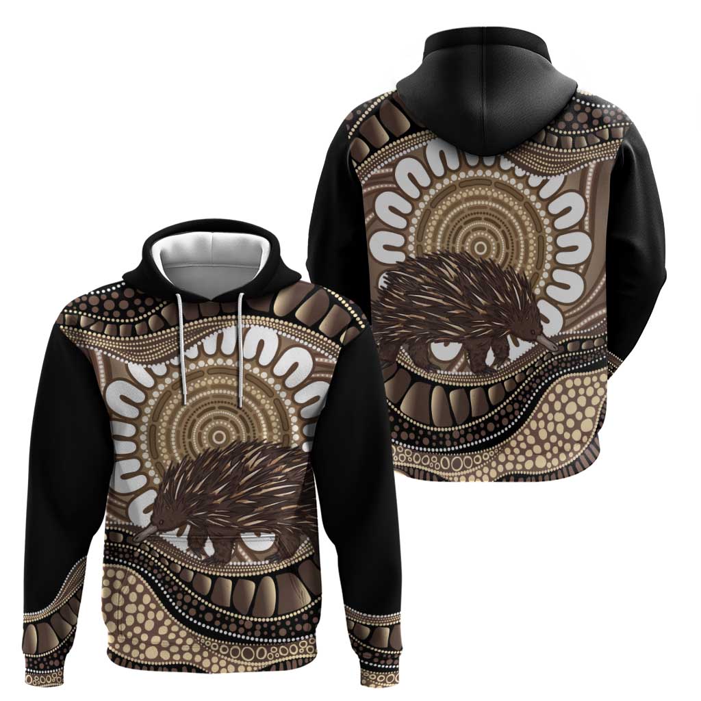Indigenous Echidna Australia Hoodie Australian Aboriginal Art Proud