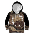 Indigenous Echidna Australia Kid Hoodie Australian Aboriginal Art Proud