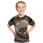 Indigenous Echidna Australia Kid T Shirt Australian Aboriginal Art Proud