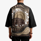 Indigenous Echidna Australia Kimono Australian Aboriginal Art Proud