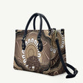 Indigenous Echidna Australia Leather Bag Australian Aboriginal Art Proud