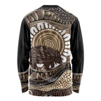 Indigenous Echidna Australia Long Sleeve Shirt Australian Aboriginal Art Proud