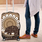 Indigenous Echidna Australia Luggage Cover Australian Aboriginal Art Proud