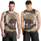 Indigenous Echidna Australia Men Tank Top Australian Aboriginal Art Proud