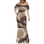 Indigenous Echidna Australia Mermaid Dress Australian Aboriginal Art Proud