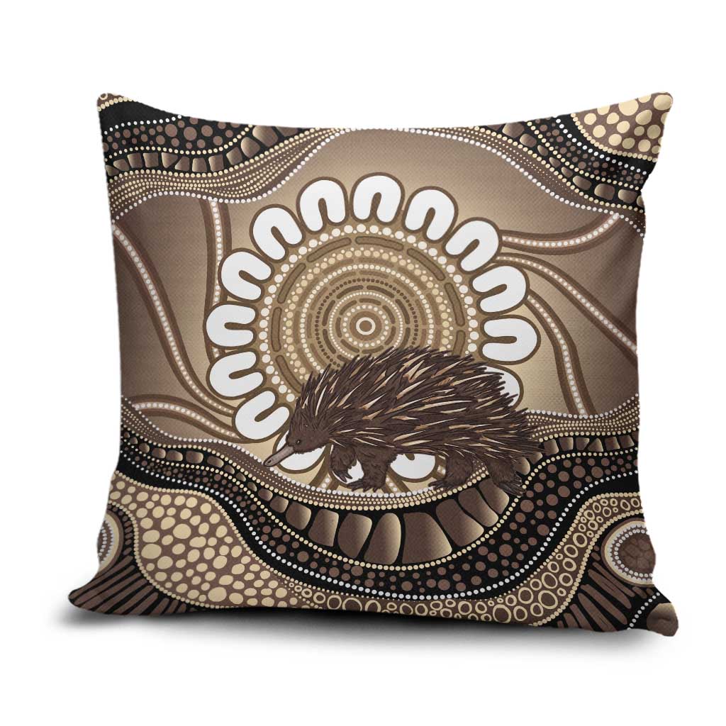 Indigenous Echidna Australia Pillow Cover Australian Aboriginal Art Proud