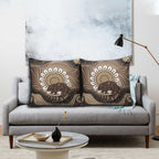 Indigenous Echidna Australia Pillow Cover Australian Aboriginal Art Proud