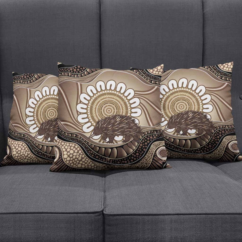 Indigenous Echidna Australia Pillow Cover Australian Aboriginal Art Proud