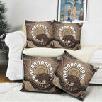 Indigenous Echidna Australia Pillow Cover Australian Aboriginal Art Proud