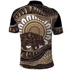 Indigenous Echidna Australia Polo Shirt Australian Aboriginal Art Proud
