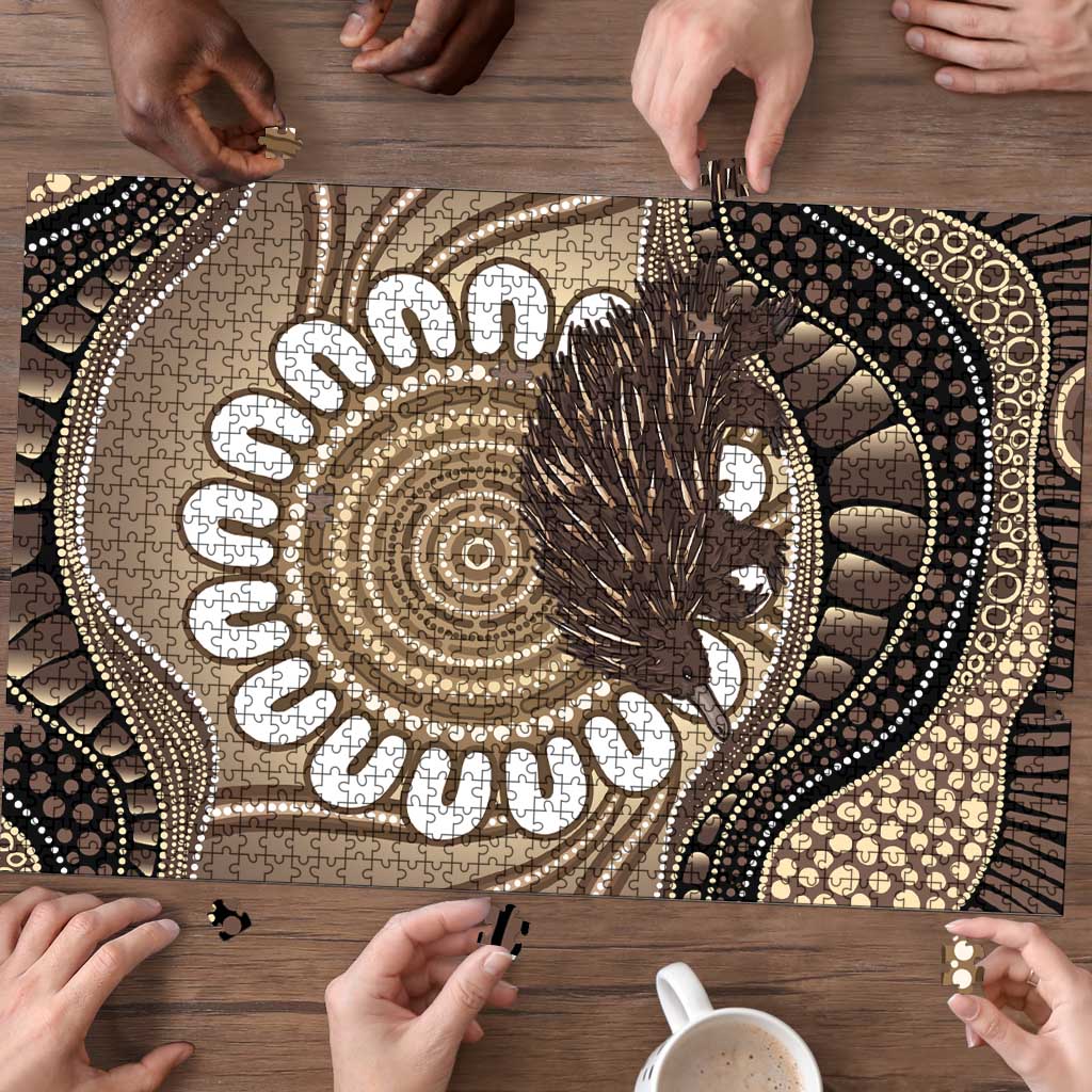 Indigenous Echidna Australia Puzzle Australian Aboriginal Art Proud