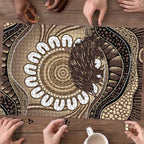Indigenous Echidna Australia Puzzle Australian Aboriginal Art Proud