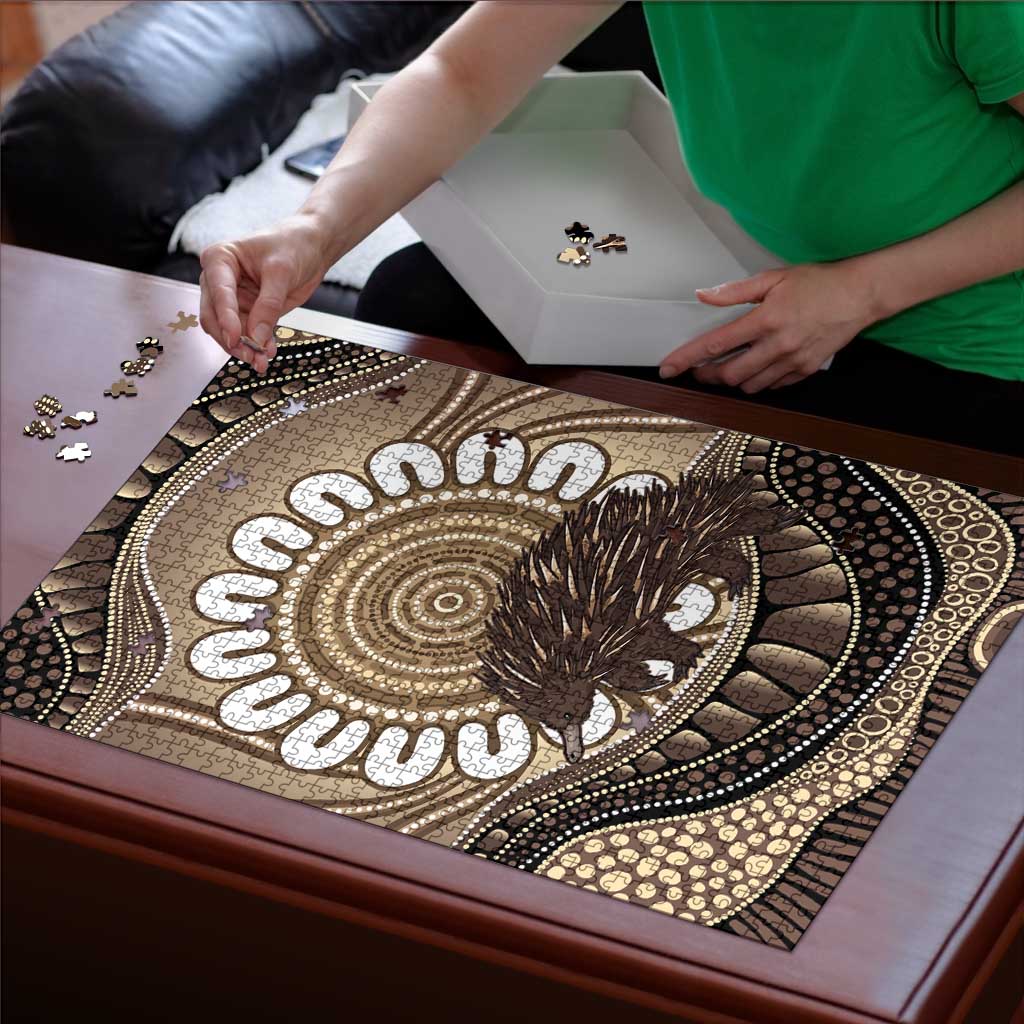 Indigenous Echidna Australia Puzzle Australian Aboriginal Art Proud
